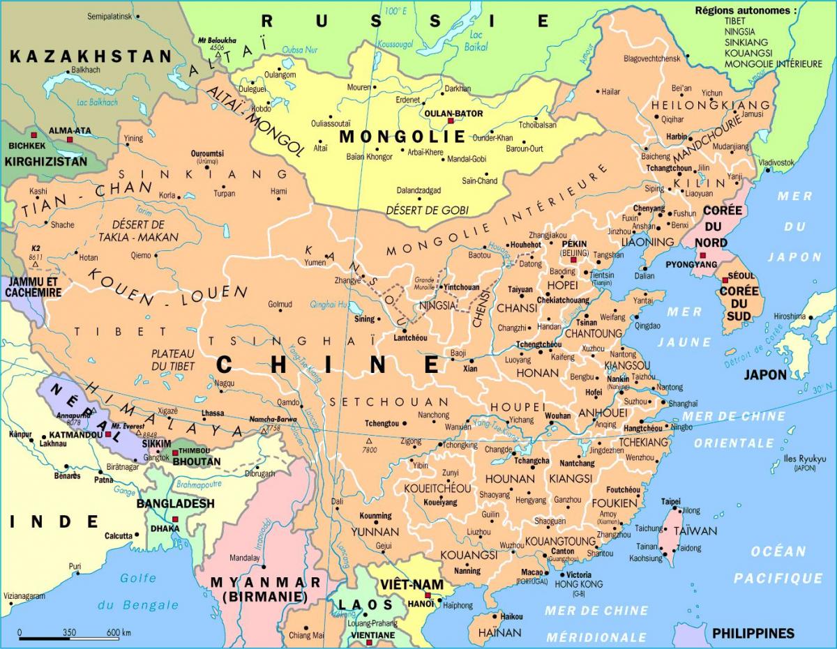 चीन का नक्शा hd