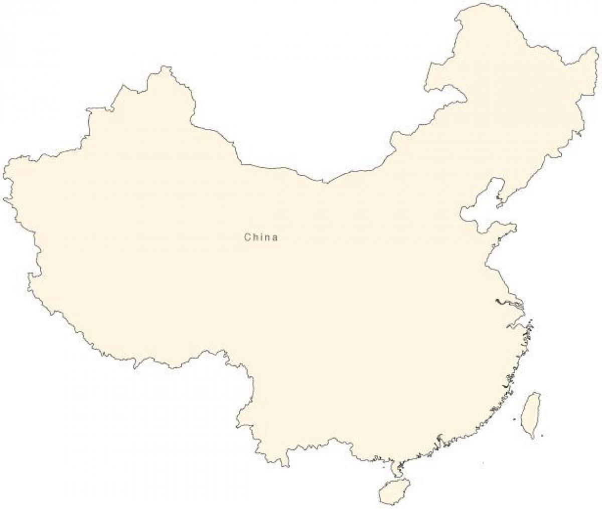 चीन सरल नक्शा
