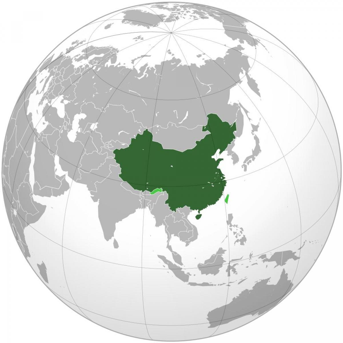 चीन दुनिया का नक्शा