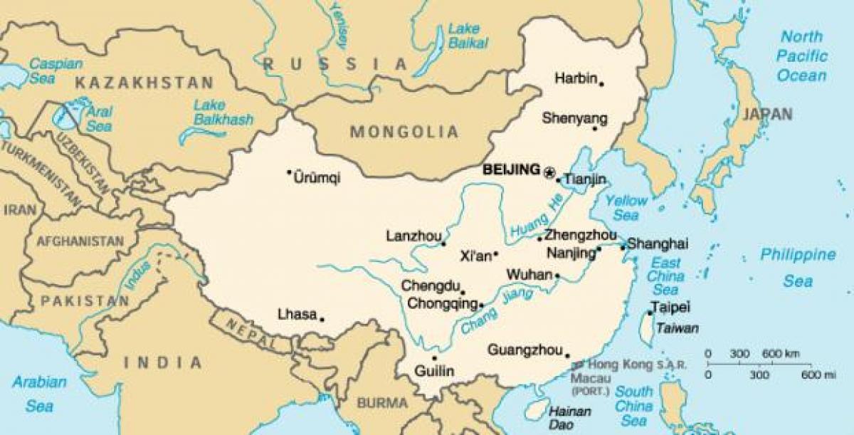 प्राचीन चीन के नक्शे
