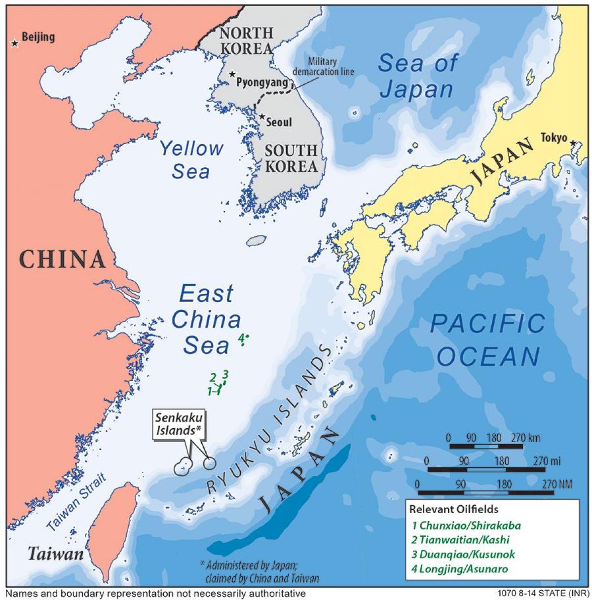 मानचित्र के लिए पूर्वी चीन सागर