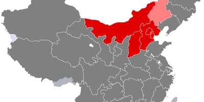 नक्शा चीन के उत्तरी