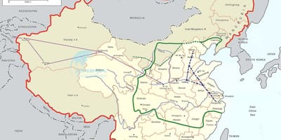 चीन के नक्शे ग्रांड नहर