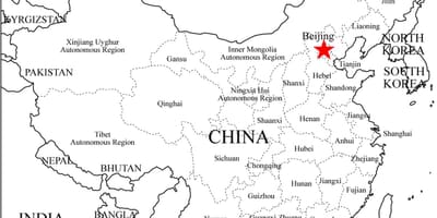 चीन रूपरेखा मानचित्र