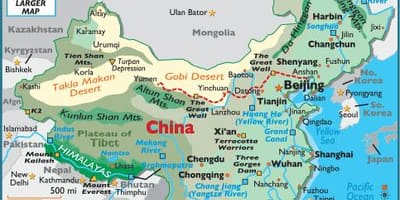 चीन के नक्शे भूगोल