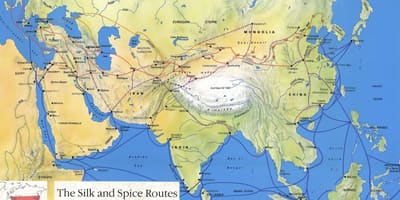 सिल्क रोड चीन के नक्शे