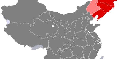 पूर्वोत्तर चीन के नक्शे
