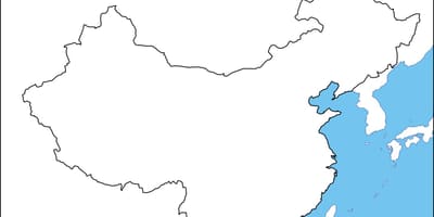 चीन रिक्त नक्शा