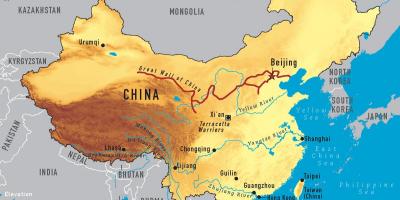 एक नक्शा चीन के