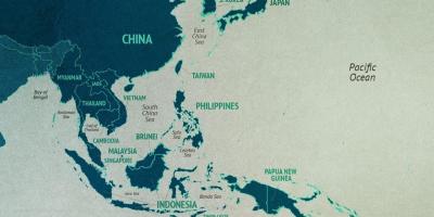 चीन दक्षिण चीन सागर के नक्शे