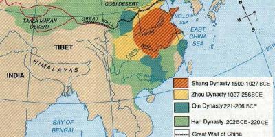 प्राचीन चीन भूगोल के नक्शे